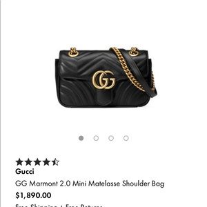 Mini Gucci marmont  bag